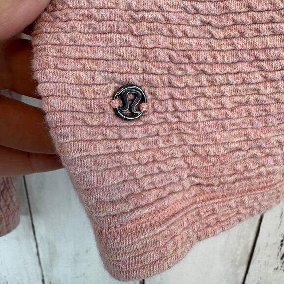 Lululemon Heathered Copper Clay Along the Way Mock Neck Long Sleeve Size X-Small - Picture 7 of 13